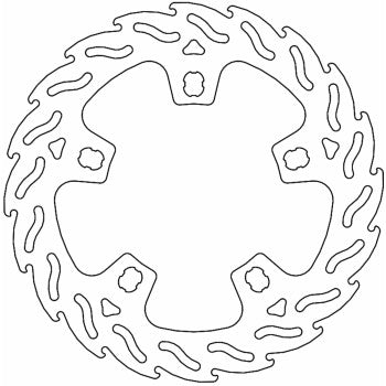 MOTO-MASTER Brake Rotor - Front - Flame 110763-PU