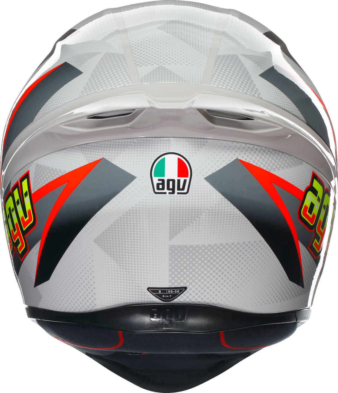 Casco AGV K1 S - Blipper - Gris/Rojo - Mediano 2118394003030M