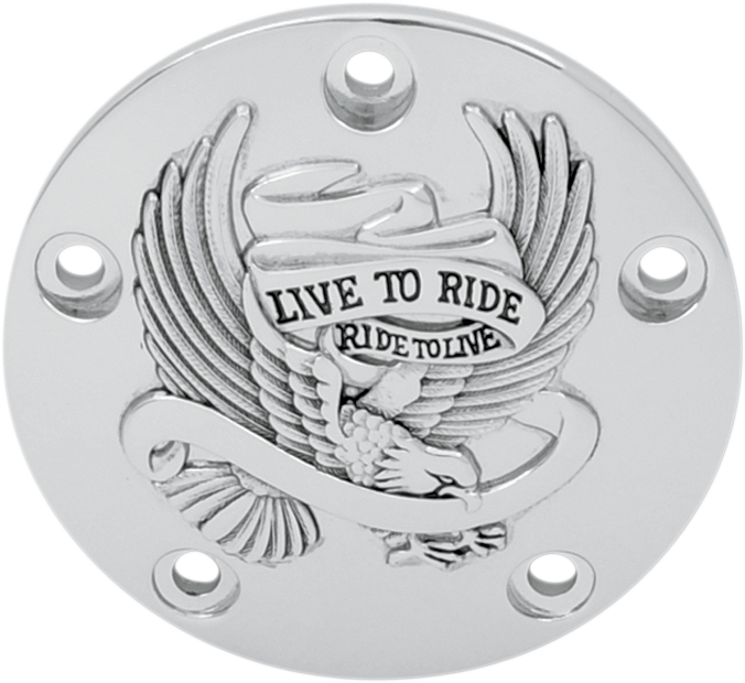 DRAG SPECIALTIES Cubierta de puntos - Cromo/Negro 30-0187CA