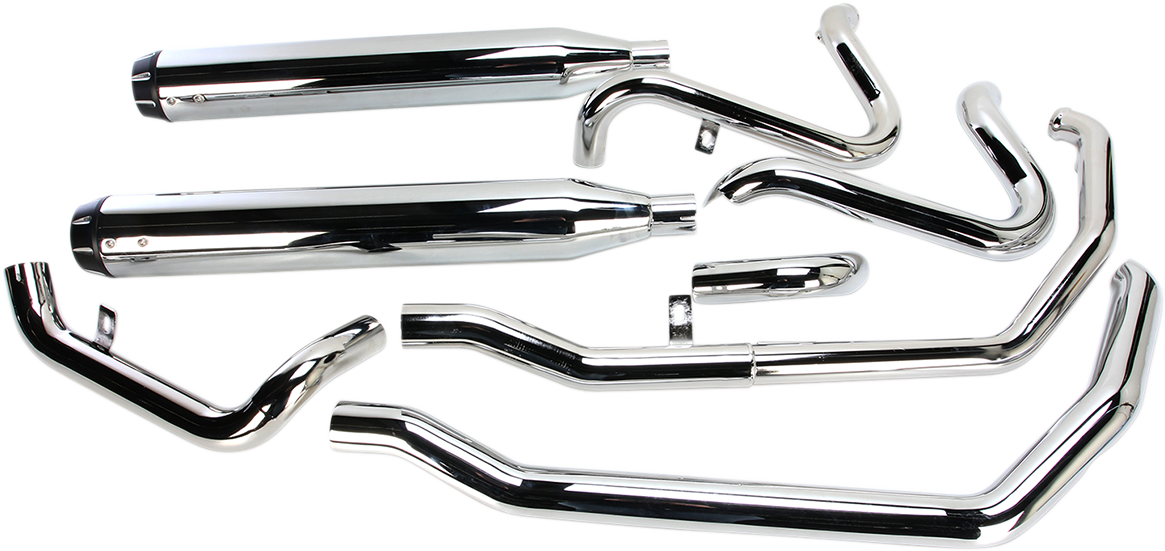 BASSANI XHAUST Down Under Exhaust - Chrome - Straight Can 2009-2016 1F76R