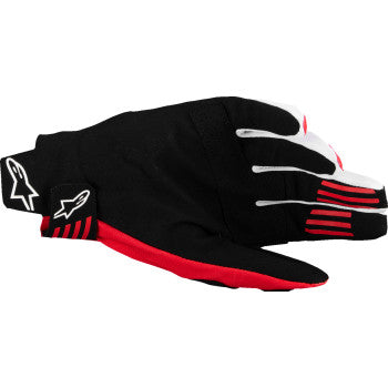 ALPINESTARS Techstar MX Gloves - Black/Bright Red - XL 3560125-1303-XL