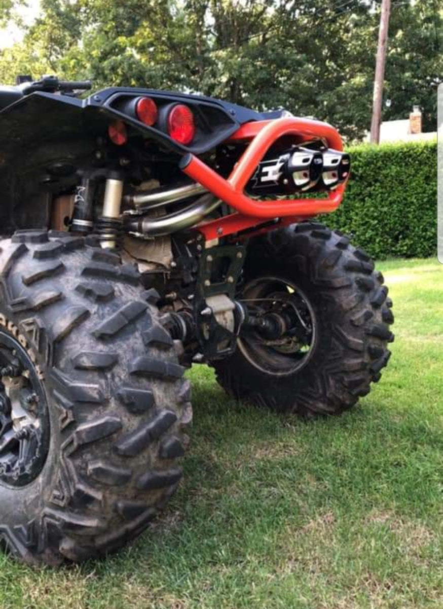 Empire Industries BLACK Dual Slip On Exhaust for 2012-2025 CAN-AM Renegade XMR EMP-REN-XMR-D