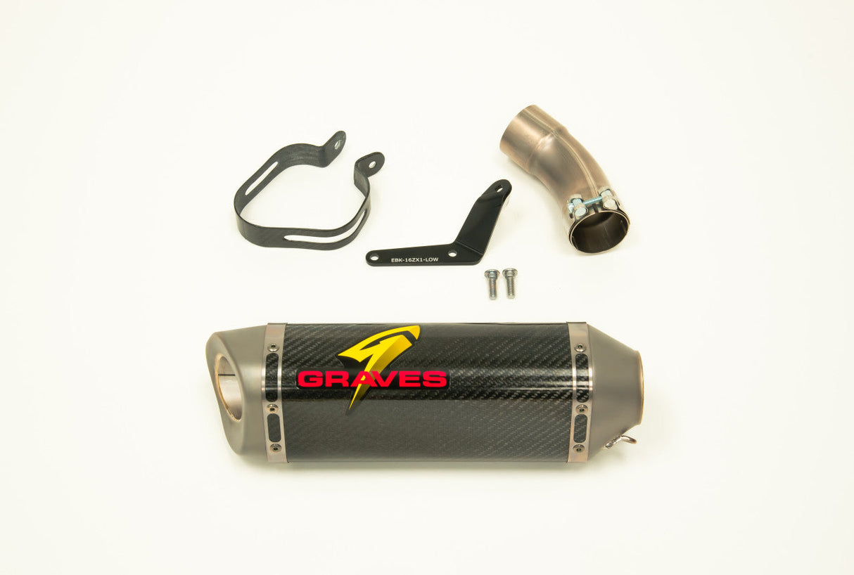 Graves motorsports cat eliminator titanium exhaust system ZX10R 2016-2020 EXK-16ZX1-CETCL