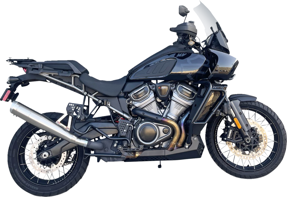 BASSANI XHAUST Escape deslizante de acero inoxidable de 4" - Plata 1P187SS