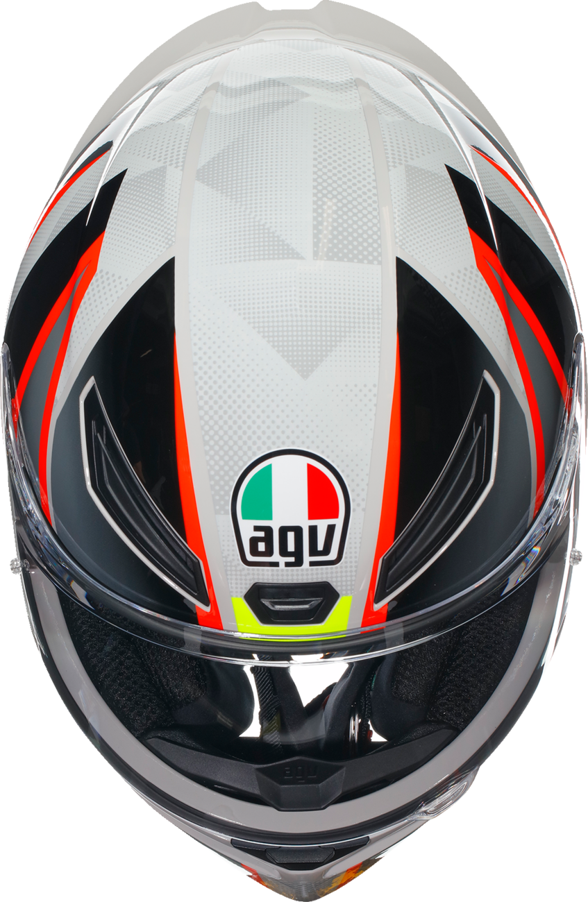 Casco AGV K1 S - Blipper - Gris/Rojo - 2XL 21183940030302X