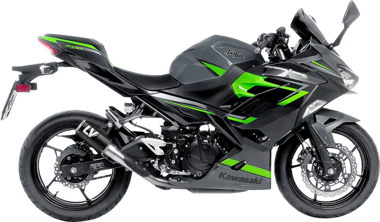 IN STOCK LEOVINCE LV Corsa Muffler - Carbon Fiber Ninja 400/500 2018-2024-2025 15400CU 1811-4304