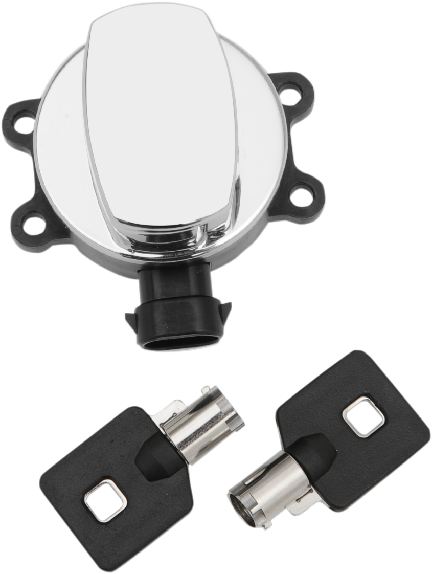 DRAG SPECIALTIES Interruptor de encendido con bisagra lateral - Cromo E21-0214