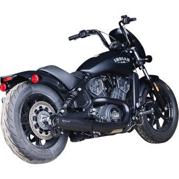 S&S CYCLE 2-into-1 Grand National Exhaust System - Black Indian Scout 19-23 4111-266-R