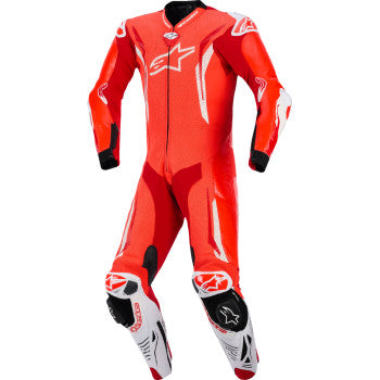 ALPINESTARS GP Tech v5 1-Piece Leather Suit - Red Fluo/Bright Red/White - US 44 / EU 54 3150226-3310-54
