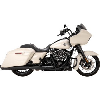 VANCE & HINES Razorback 450 Slip-On Mufflers - Black - M8 Bagger 47960 1801-1843