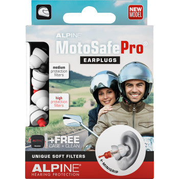 IN STOCK ALPINE HEARING PROTECTION MotoSafe Pro Earplugs 111.23.112