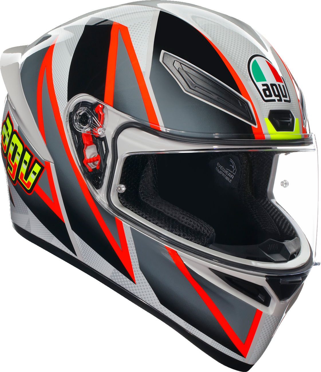 Casco AGV K1 S - Blipper - Gris/Rojo - Mediano 2118394003030M