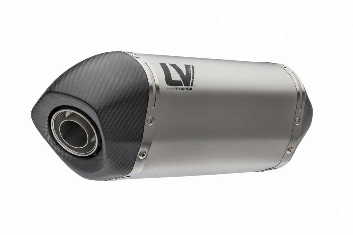 LEOVINCE - LV-14 Slip-On Muffler - Titanium - Aprilia Tuareg 660 15626TU 1811-4952