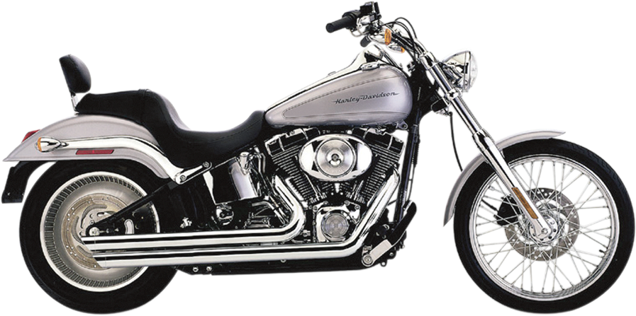 COBRA Speedster Slashdown Exhaust - Chrome - Softail 2007-2011 6851
