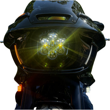 CUSTOM DYNAMICS Shark Demon® 2 Headlight - Low Rider 2022-2024 ST SD2-LRST-W