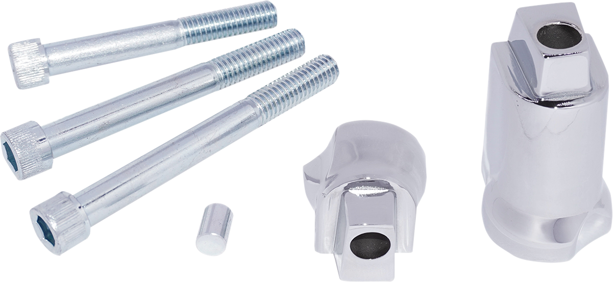 DRAG SPECIALTIES Soporte para tablero de piso del pasajero - Cromo REQD BRKT F/16211002,1003 P17-0415-AC