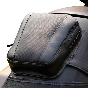 SHOW CHROME Ballistic Tank Pouch - Black w/ Black Stitch - Ryker '19-'23 H40-402CBK