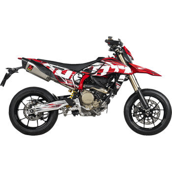 AKRAPOVIC Slip-On Line Mufflers - Titanium - Hypermotard 698 2024-2025 S-D6SO2-HAPLT 1811-4722