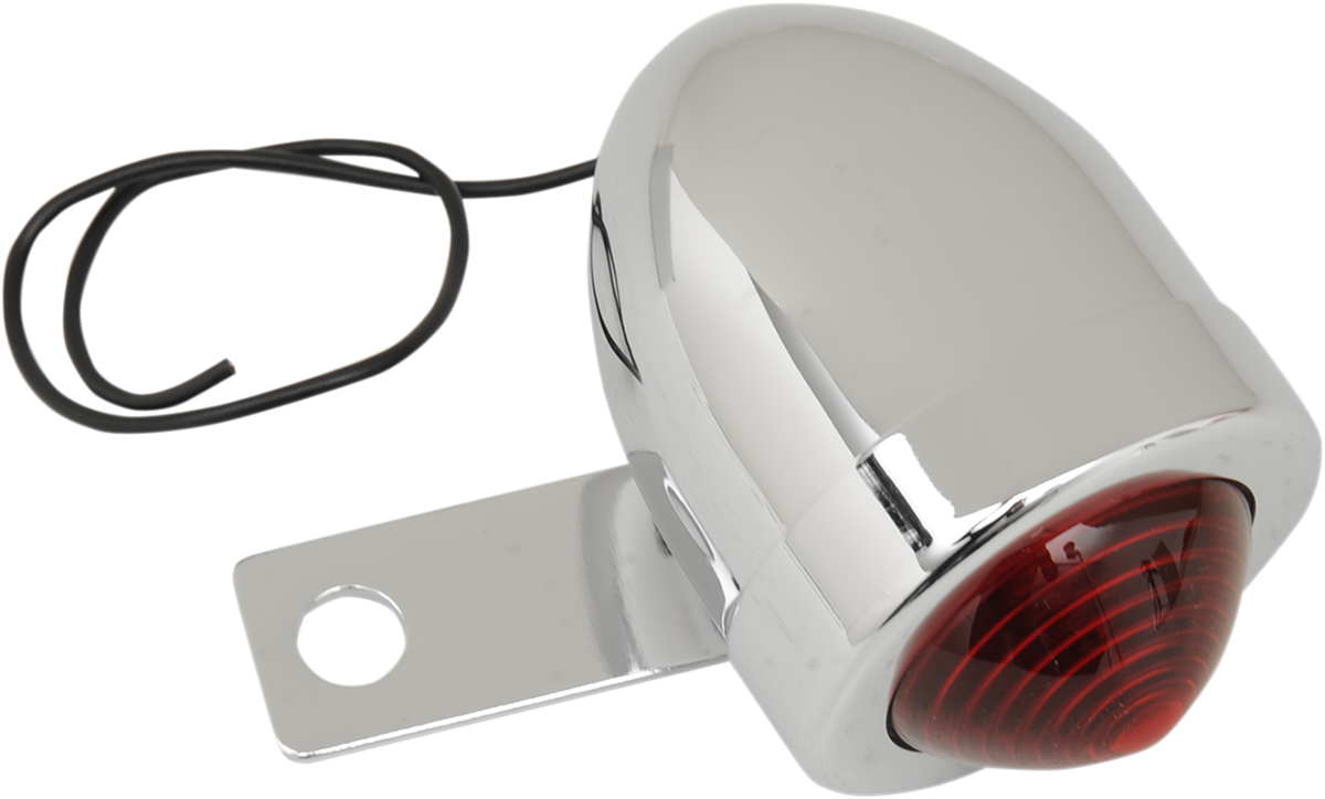 DRAG SPECIALTIES Luz tipo bala con soporte - Izquierda - Cromo 162092-BC207