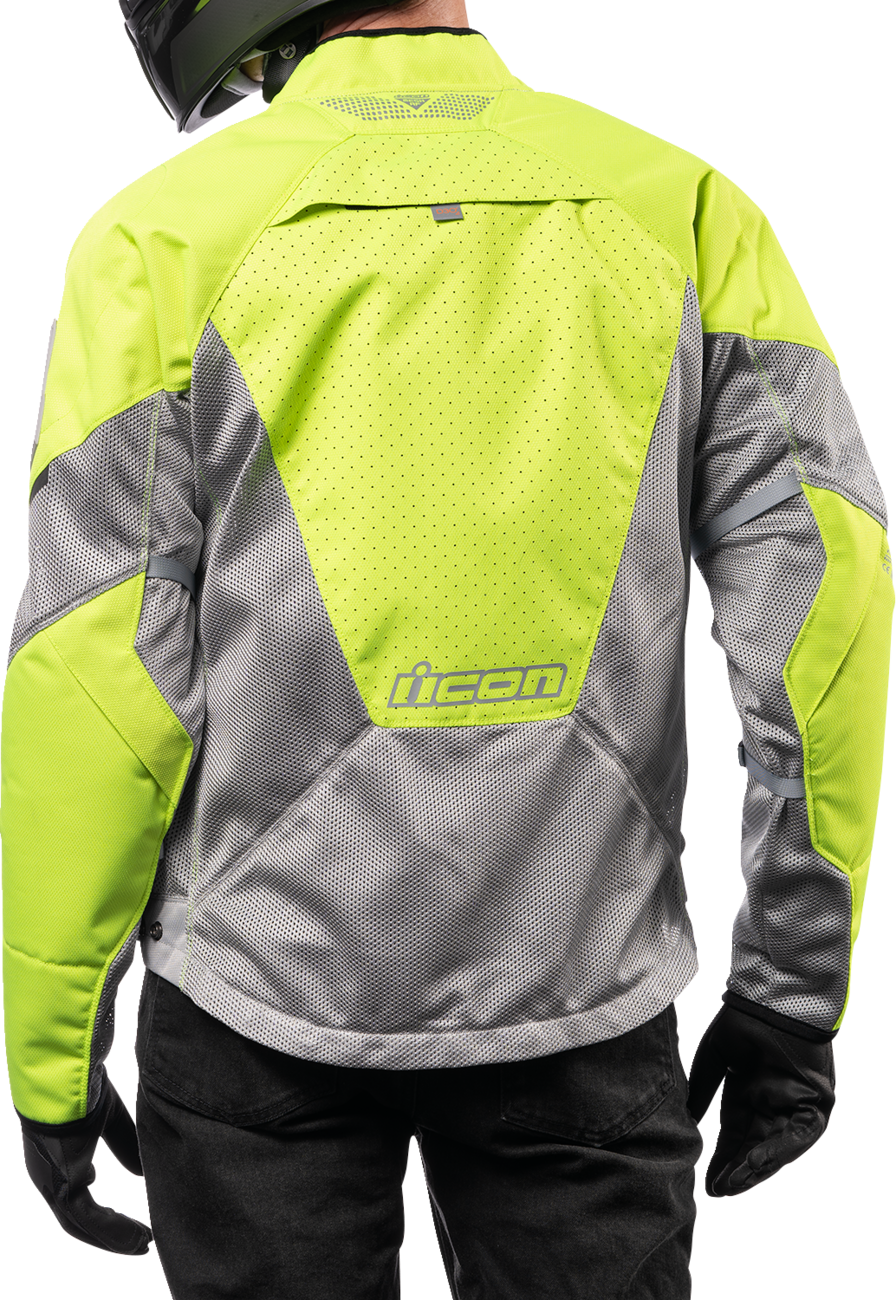 IN STOCK ICON Mesh AF™ Jacket - Gray/Hi-Vis - 2XL 2820-5948