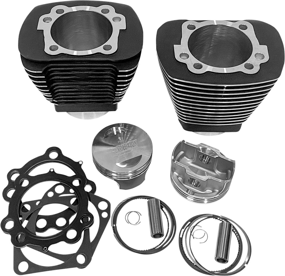 REVOLUTION PERFORMANCE, LLC Cylinder Kit - 109" - Black with Highlighted Fins RP201-216W