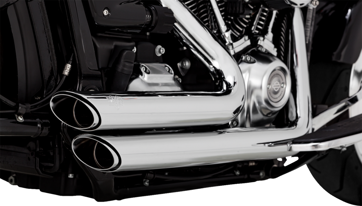 VANCE & HINES Shortshots Staggered Exhaust System - Chrome Softail 2018-2019/ 2023-2024 17335