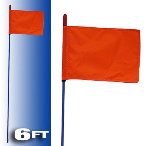 Firestik Blue Fire Stick W/Orange Safety Flag - 6ft FS607