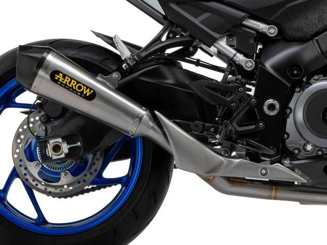 71938XKN Arrow X-Kone Slip-on Exhaust, Nichrome Dark for Suzuki GSX-S1000 2021- GX 2024