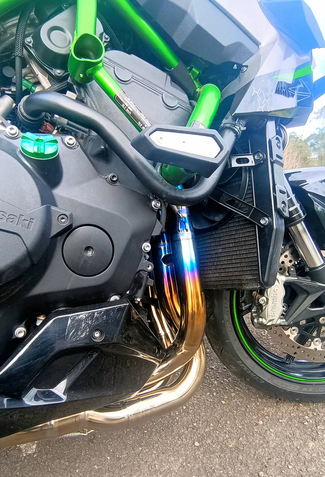 Vandemon ZH2 Bimodal Stealth Titanium Exhaust System KAWAZH2TIEXSYWVPOLA VA-88
