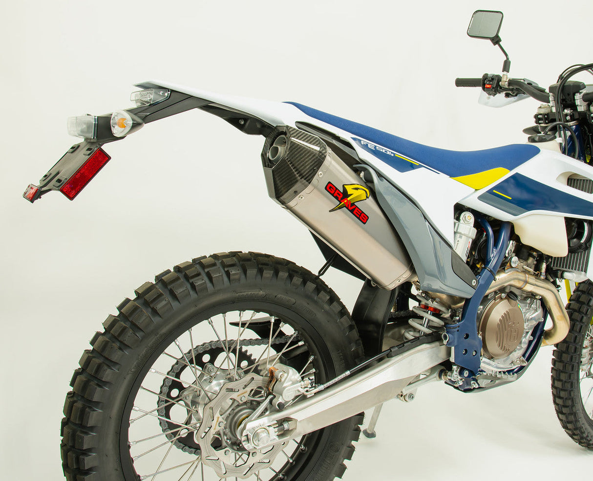 Graves Multi Fitment Dualsport Titanium Exhaust - Ktm - Husqvarna - Gasgas 2024 Exk-24exc-Sot