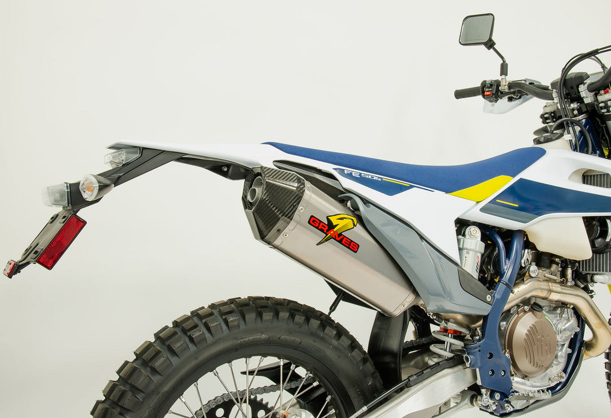 Graves Multi Fitment Dualsport Titanium Exhaust - Ktm - Husqvarna - Gasgas 2024 Exk-24exc-Sot