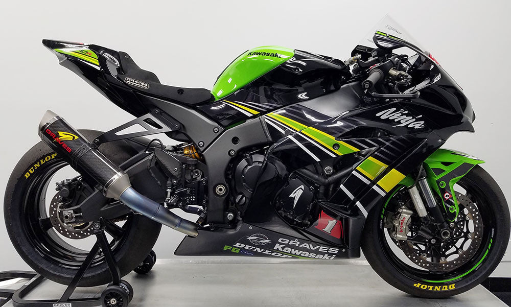 Graves exhaust Works2 carbon full exhaust system ZX-10R / ZX-10RR 2016-2025 EXK-19ZX1-FTCW2
