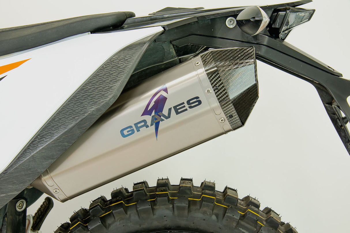 Graves Titanium Exhaust Slip-On Ktm 690 Enduro R 2019-2023 /Gas Gas E SM S 700 2023-2024 Exk-19690-Sot