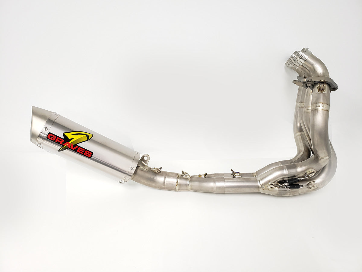 Graves exhaust zx-6r 2019 2015 -21 full link titanium / titanium works exhaust