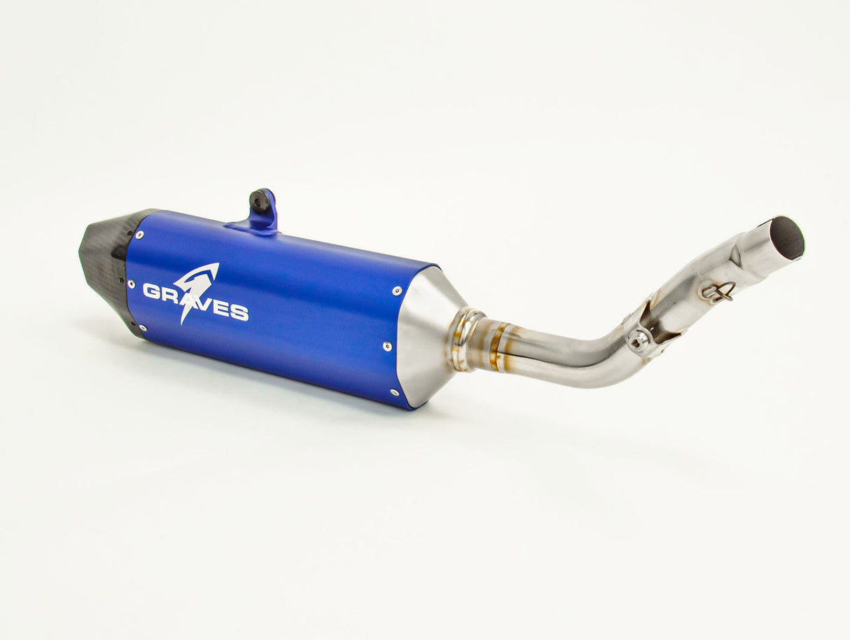 Graves Motorsports Full Stainless Exhaust Crf300l Rally 2021-2024 Exh-21c3l-Fsab