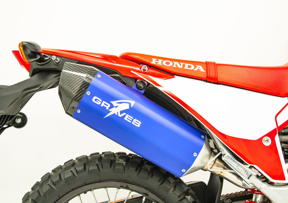 Graves Motorsports Full Stainless Exhaust Crf300l Rally 2021-2025 Exh-21c3l-Fsab