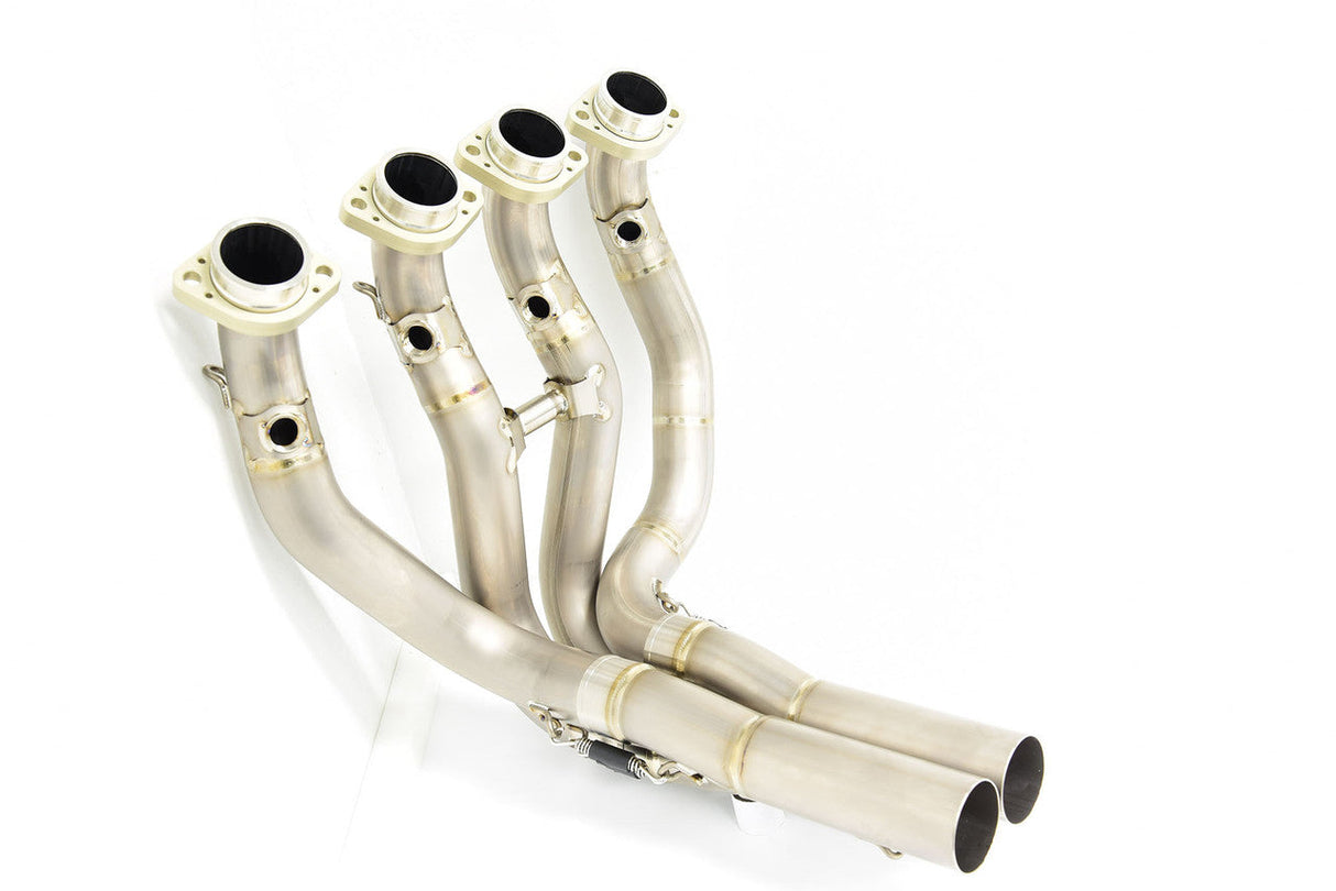 Graves Motorsports Superbike Full Titanium Exhaust System - Electrick Blue Silencer R1 2015-2023 Exy-20r1-Sbkb