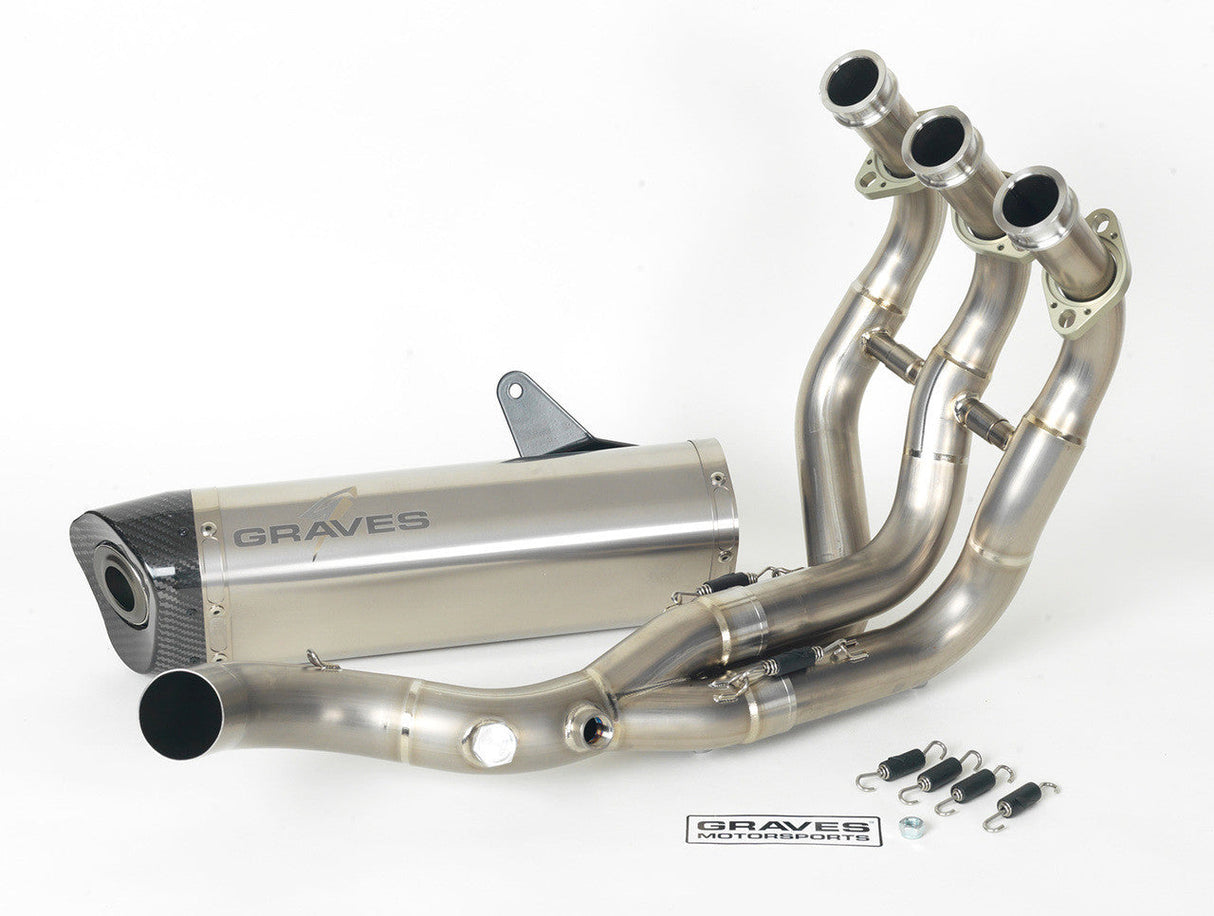 Escape completo de titanio Graves motorsports FZ-09 2014-2016 + FJ-09 2015-2020 + XSR900 2017-2020 + MT-09 2018-2020 EXY-16FZ09-FTT