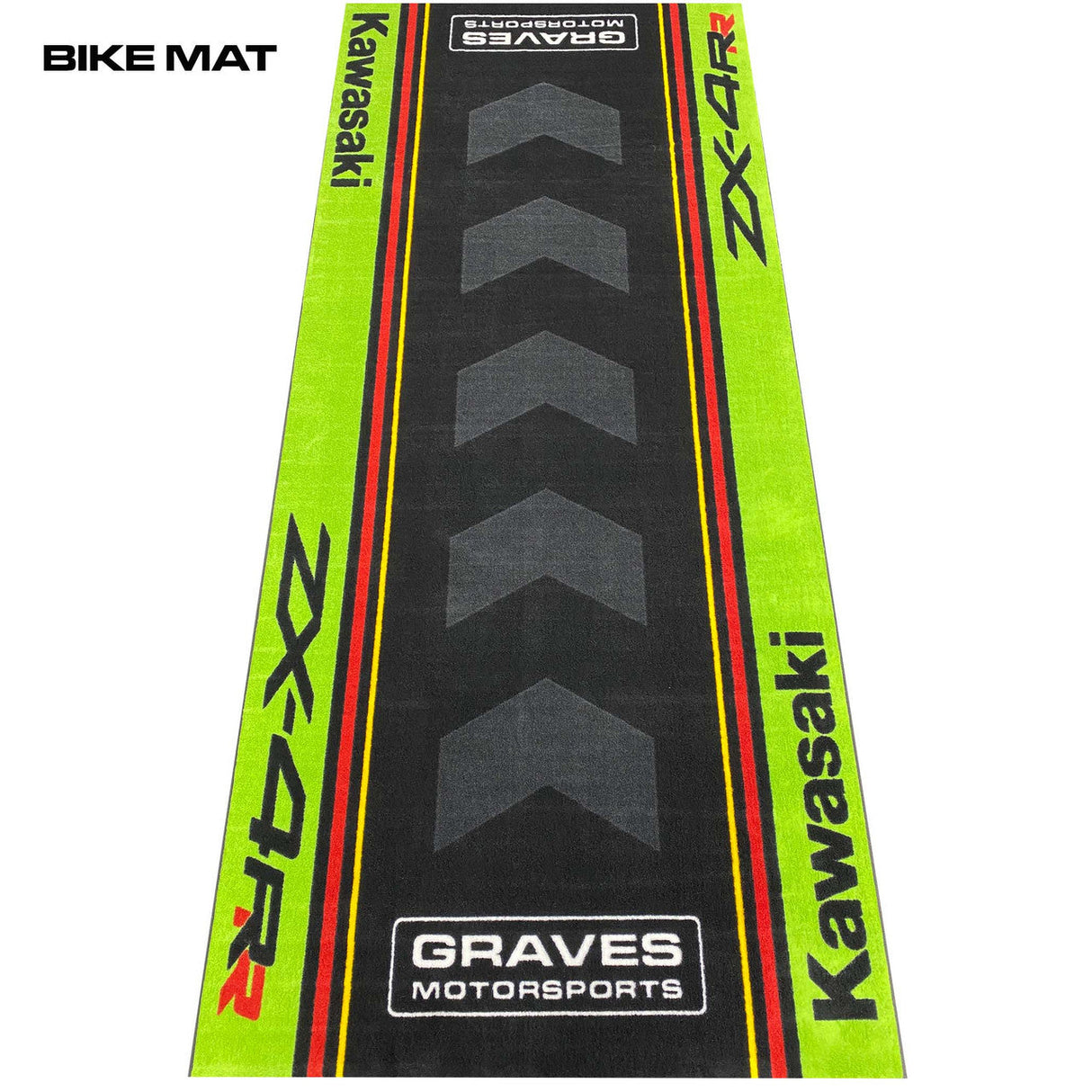 Graves Kawasaki ZX-4RR Bike Mat Green 3.5 x 8 foot BMK-ZX4-001