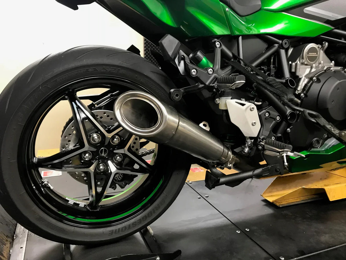 Vandemon Kawasaki H2 SE SX All Titanium H2R Slip-On 2018-24 KAWAH2SESXH2RTIMUFE VA-132
