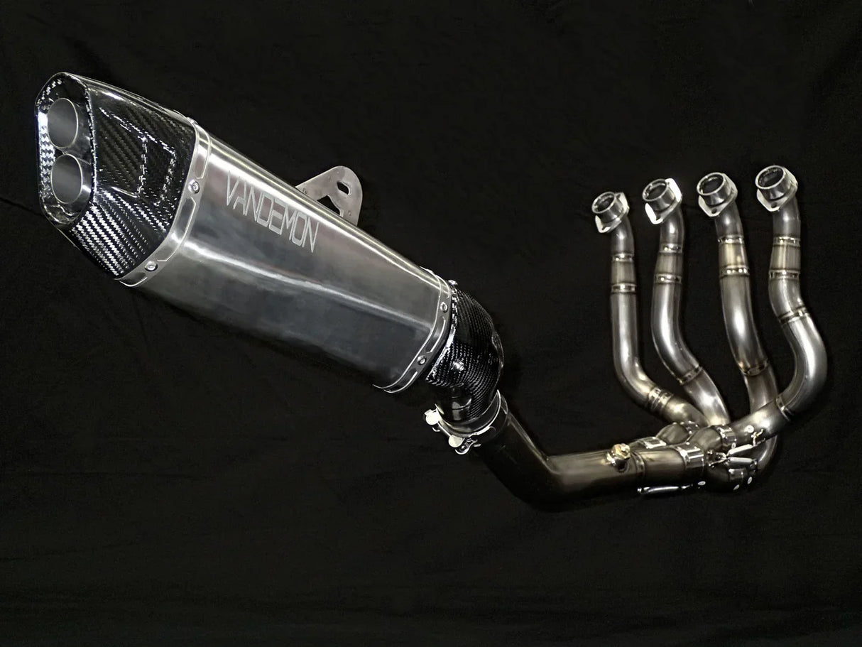 Vandemon Titanium Exhaust System Kawasaki H2 SE SX 2018-23 KAWAH2SESXTIEXHSYSB VA-146