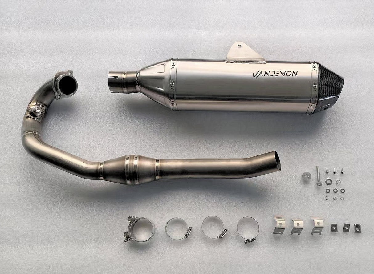 IN STOCK OPEN BOX Vandemon KTM RC 390 & 390 DUKE Titanium Slip-On Muffler Cat-Delete 2013-2021 KTMRC390TIMUFB VA-59