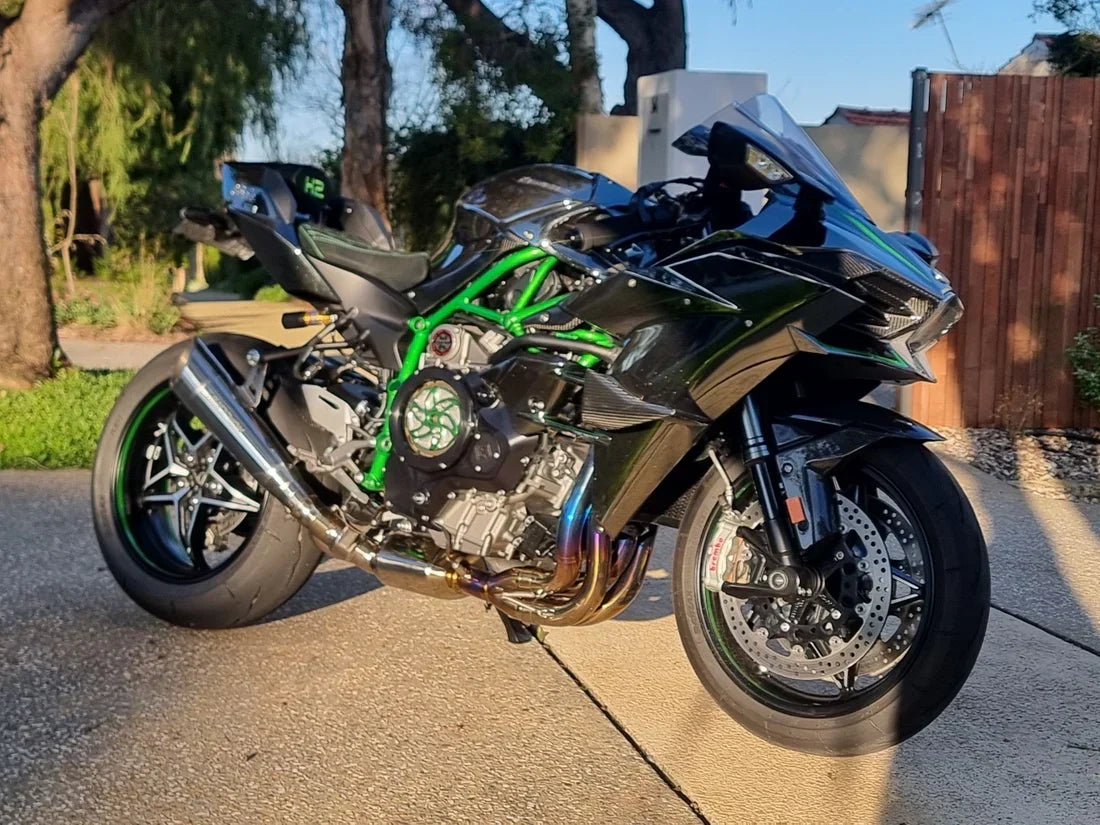Vandemon H2 H2R Bimodal Stealth Titanium Exhaust System H2 H2R 2015-2024 KAWAH2TICSPOLEXHWVR VA-49