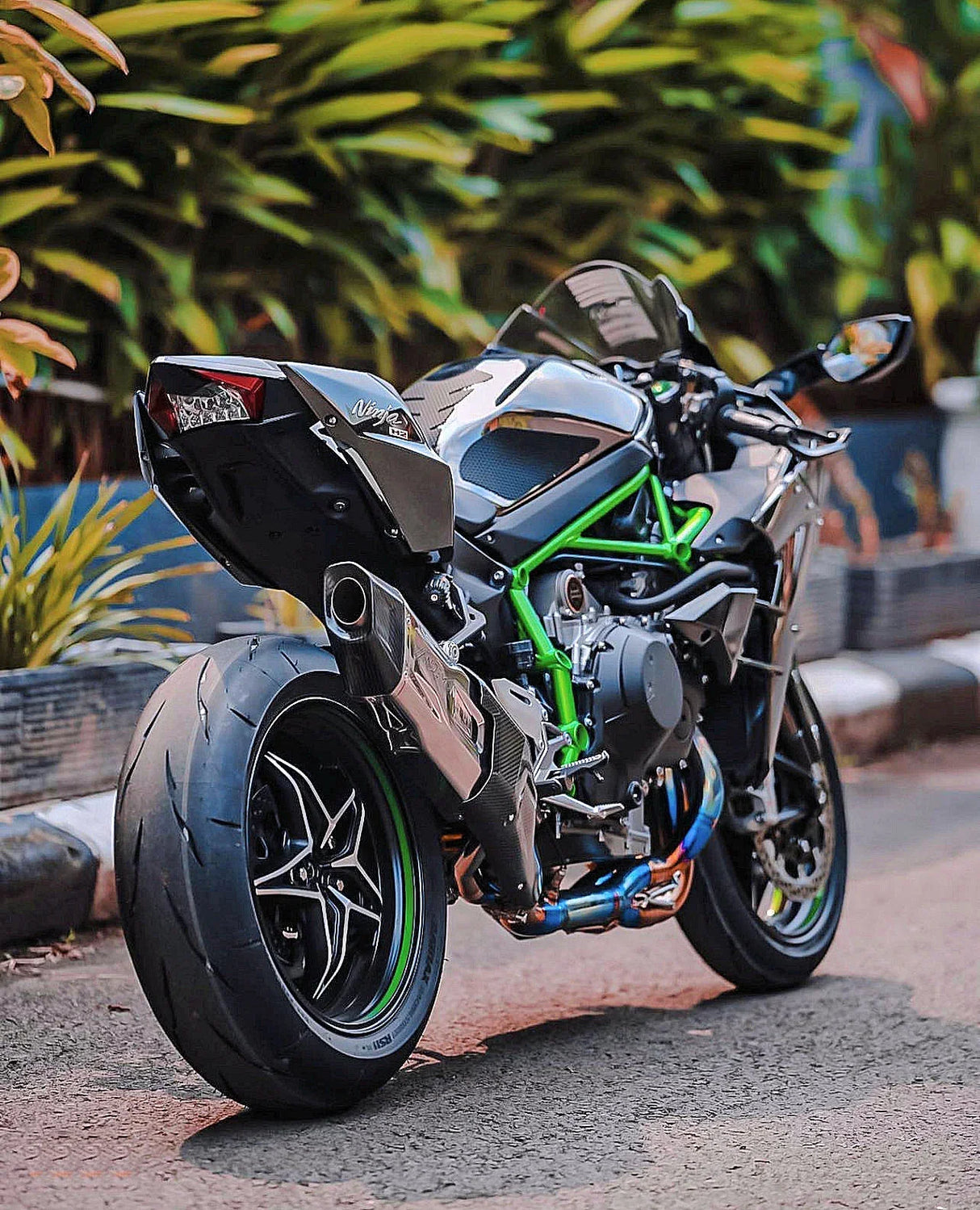 Vandemon H2 H2R 2015-2024 Bimodal Stealth Titanium Exhaust System KAWAH2TICSPOLEXHWV VA-48
