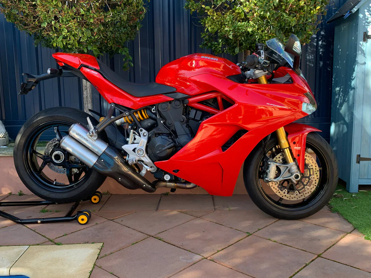 Vandemon Ducati Supersport 939 Side Mount Titanium Exhaust System 2017-20 DUC939STIEXHSYA VA-40