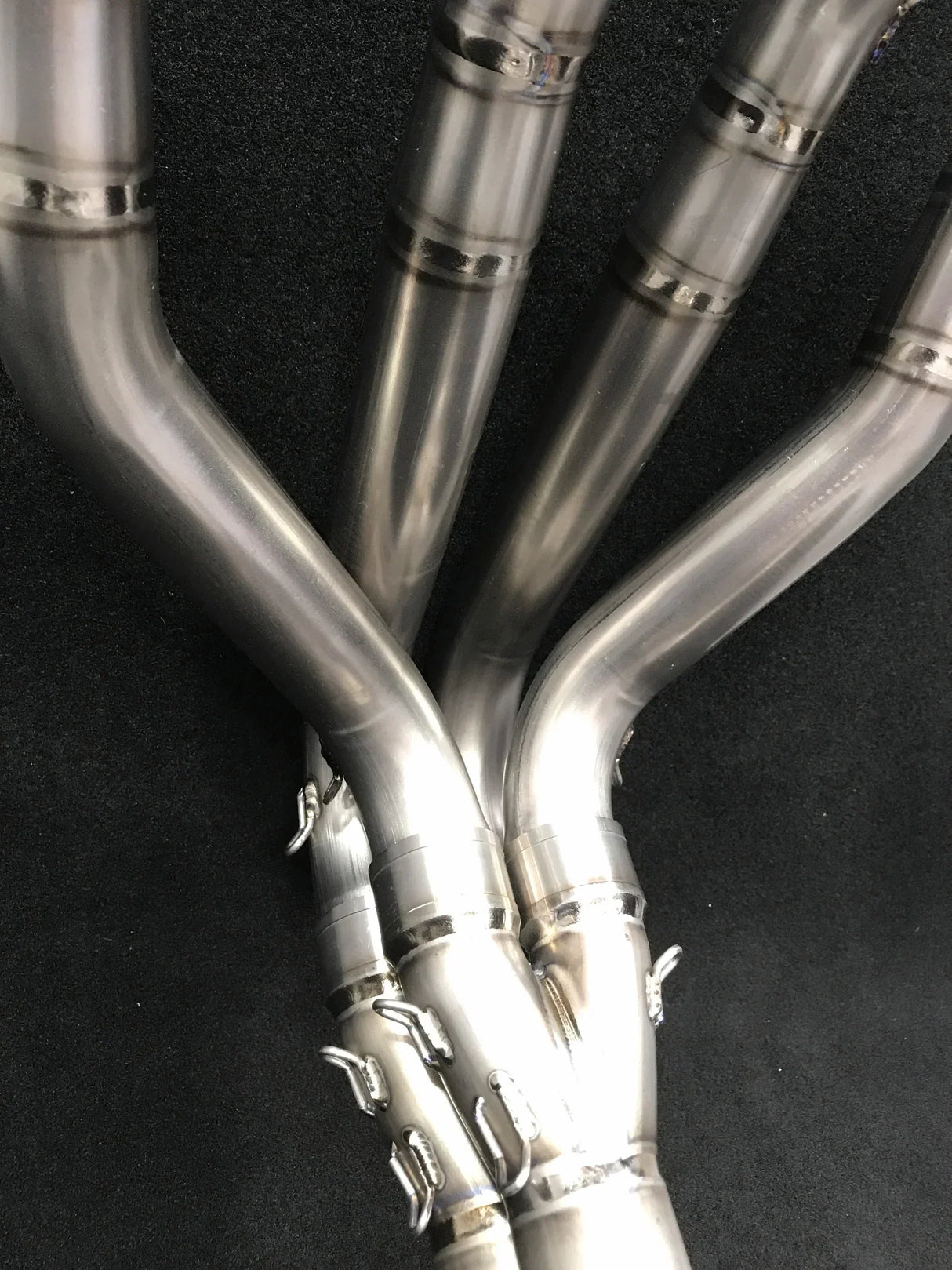 Vandemon Z1000 & SX Titanium Exhaust & Twin Carbon Fiber Mufflers KAWAZ10EXTIKITTB VA-20