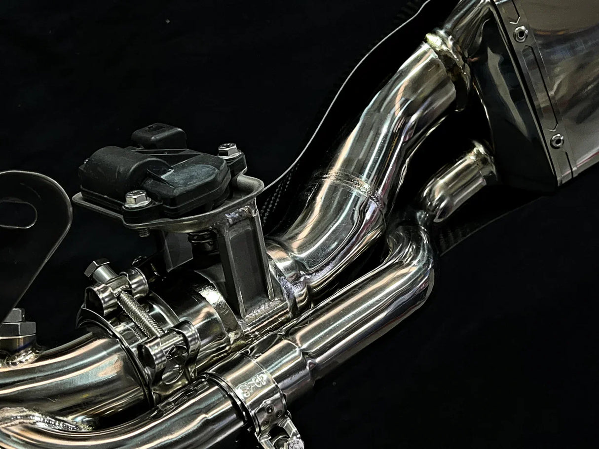 Vandemon Bimodal Stealth Titanium Exhaust System H2 SE SX 2018-2025 KAWAH2SESXTIEXSYWVB VA-21