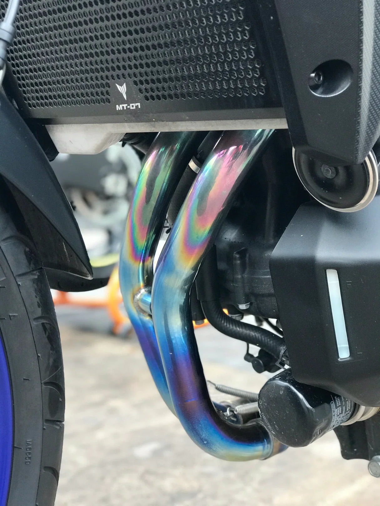 Vandemon Yamaha MT07 FZ07 XSR700 Titanium Exhaust System 2025-2026 YAMAMT07EXHTITANB VA-173