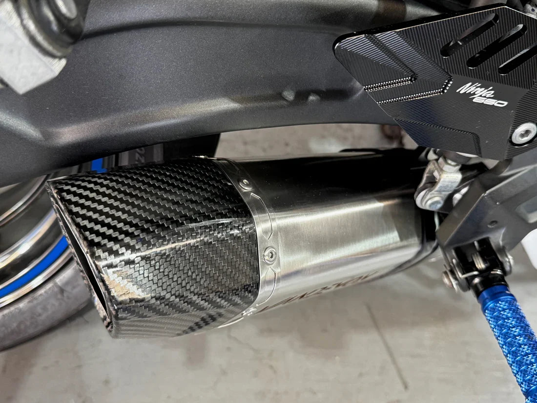 VANDEMON Kawasaki Ninja 650 / Z650 Vandemon Stainless Steel Exhaust System 2017-2026 KAWANJA650SSBREXA VA-134