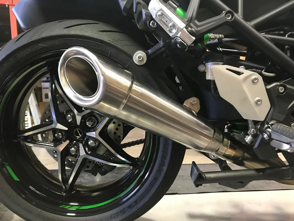 Vandemon Kawasaki H2 SE SX All Titanium H2R Slip-On 2018-24 KAWAH2SESXH2RTIMUFE VA-132